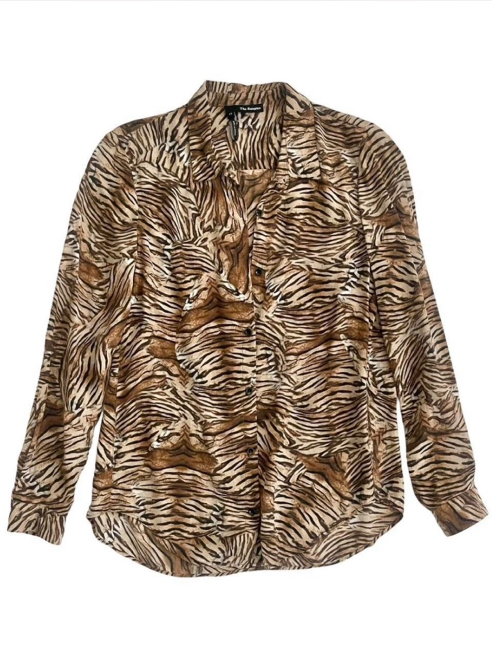 The Kooples Animal Print Button-Up